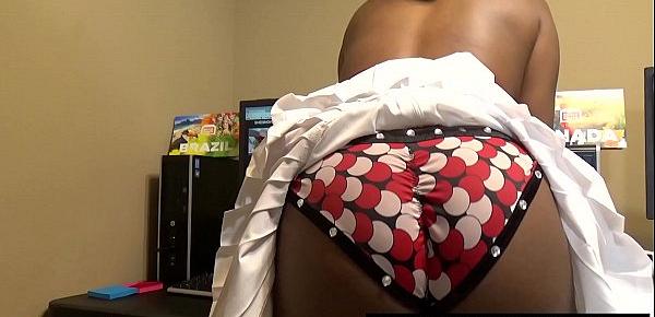  Tight Panties On My Curvy Brown Butt While At Work Up Skirt , Wearing A Short Mini Skirt With My Soft Thighs And Legs Close Up , Pulling My Red And White Underwear Down Flashing My Ass With A Secrete Butt Plug In My Asshole Sheisnovember